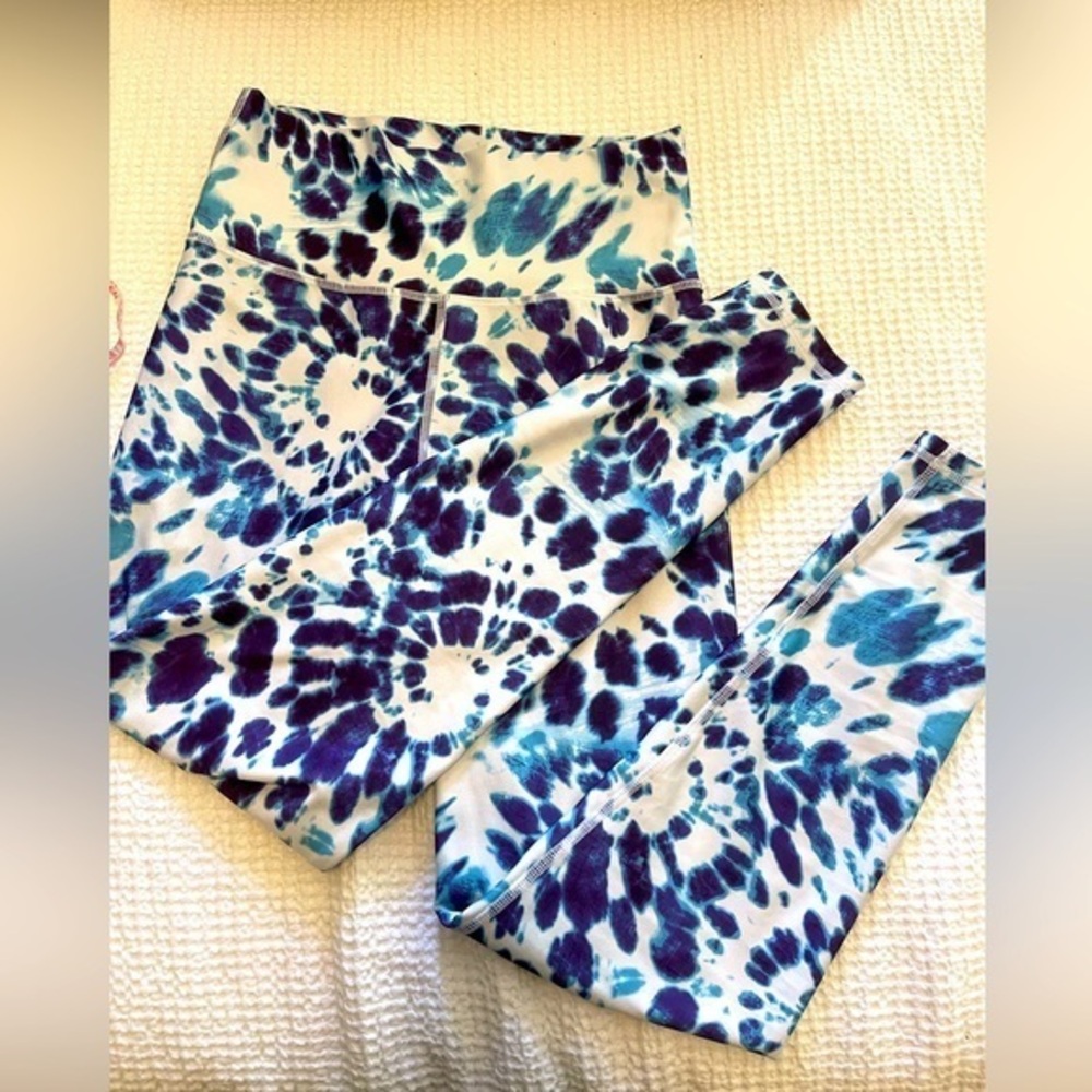 KYODAN leggings Purple and Blue Tie Dye size P/S